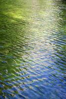reflexion av de himmel och de vatten i de flod foto