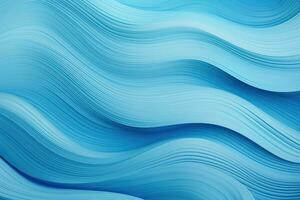 abstrakt blå vågig bakgrund. vektor illustration för din grafisk design, blå bakgrund textur, vågig hav Färg mönster, ai genererad foto