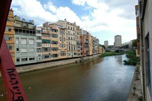 stad av girona, gammal del av de stad foto