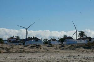 väderkvarnar, rena energi generatorer i de söder av de iberisk halvö foto