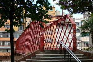 stad av girona, gammal del av de stad foto