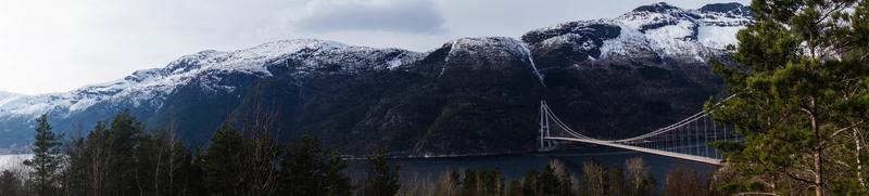 Hardanger Bridge i Norge foto