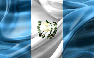 guatemala flagga - realistiskt viftande tygflagga foto