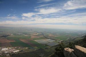 fantastiska landskap av Israel, utsikt över det heliga landet foto