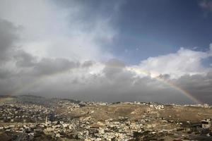 fantastiska landskap av Israel, utsikt över det heliga landet foto