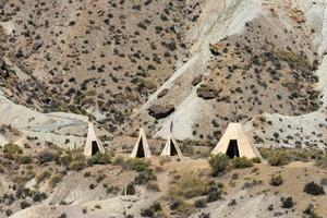 inföding amerikan indisk läger vildmark miljö foto