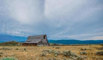 vidöppen vidsträckt montana landskap på sommaren foto