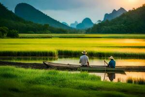 de yangtze flod i Kina. ai-genererad foto