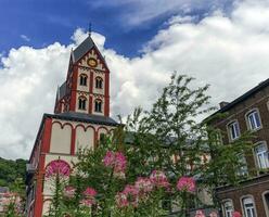 college- kyrka av st. bartolomeus, liege, belgien foto