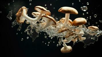 ai generativ en Foto av svamp
