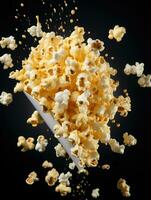 ai generativ en Foto av popcorn