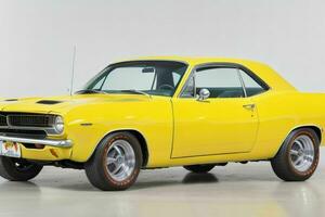 1966 plymouth barracuda bil. ai generativ proffs Foto