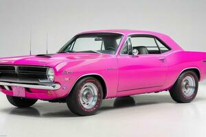 1966 plymouth barracuda bil. ai generativ proffs Foto