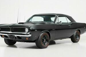 1966 plymouth barracuda bil. ai generativ proffs Foto