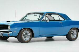 1966 plymouth barracuda bil. ai generativ proffs Foto