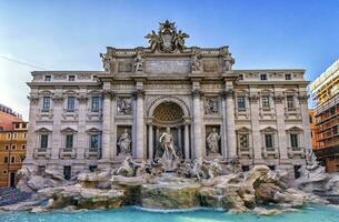 trevi fontän, roma, Italien foto