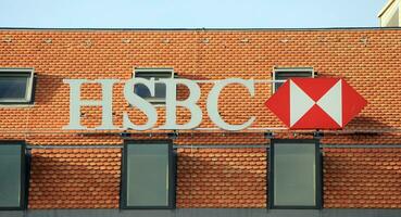 hsbc Bank logotyp foto