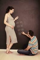 gravid par konton vecka av graviditet foto