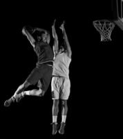 basket spelare i aktion foto