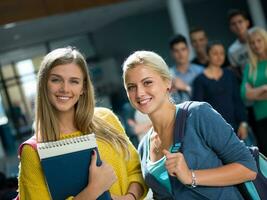 studenter grupp studie foto