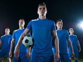 fotboll spelare team foto