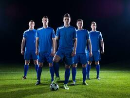 fotboll spelare team foto