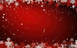 jul snöflingor bakgrund med Plats för din lyckönskningar. enkel Semester kort med snöflingor. glad jul illustration foto
