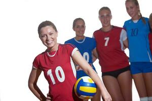 volleyboll kvinna grupp foto