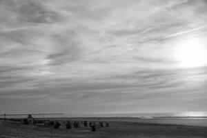 sommar tid på langeoog ö foto