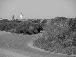 sommar tid på langeoog ö foto