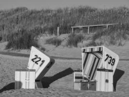 de ö av langeoog i Tyskland foto