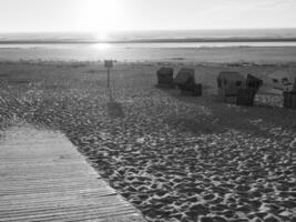 de ö av langeoog i Tyskland foto