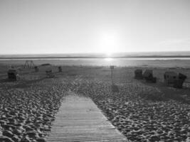 de ö av langeoog i Tyskland foto