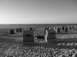 de ö av langeoog i Tyskland foto