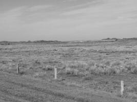 de ö av langeoog i Tyskland foto