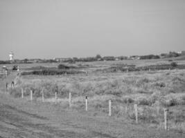 de ö av langeoog i Tyskland foto