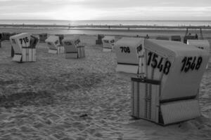 de strand av langeoog ö foto