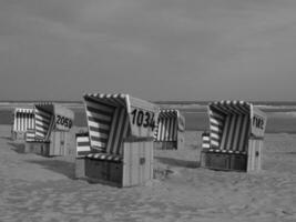 de ö av langeoog i Tyskland foto