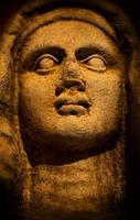 antika grekiska marmor ansikte staty foto