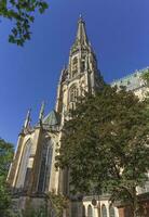 ny katedral av de obefläckad uppfattning, neuer dom, linz, österrike foto