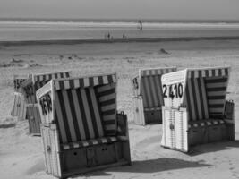 de ö av langeoog i Tyskland foto