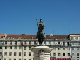 de stad av lissabon i portugal foto