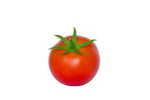 röd tomat isolerad på vit bakgrund foto