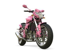 ljus rosa modern motorcykel - skönhet skott foto