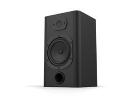 Häftigt modern matt svart bas sub bashögtalare högtalare foto