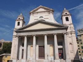Santissima annunziata kyrka i Genua Italien foto
