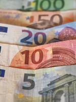 euro eur -sedlar, Europeiska unionen eu foto