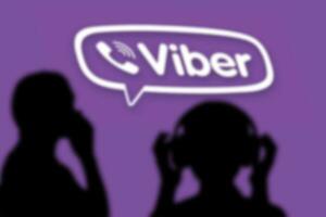 populär plattformsoberoende röst över ip och omedelbar meddelandehantering programvara Ansökan - viber logotyp foto