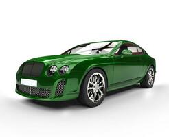 grön elegant bil foto