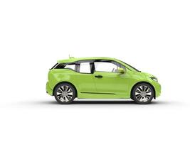 grön elektrisk bil - sida se foto